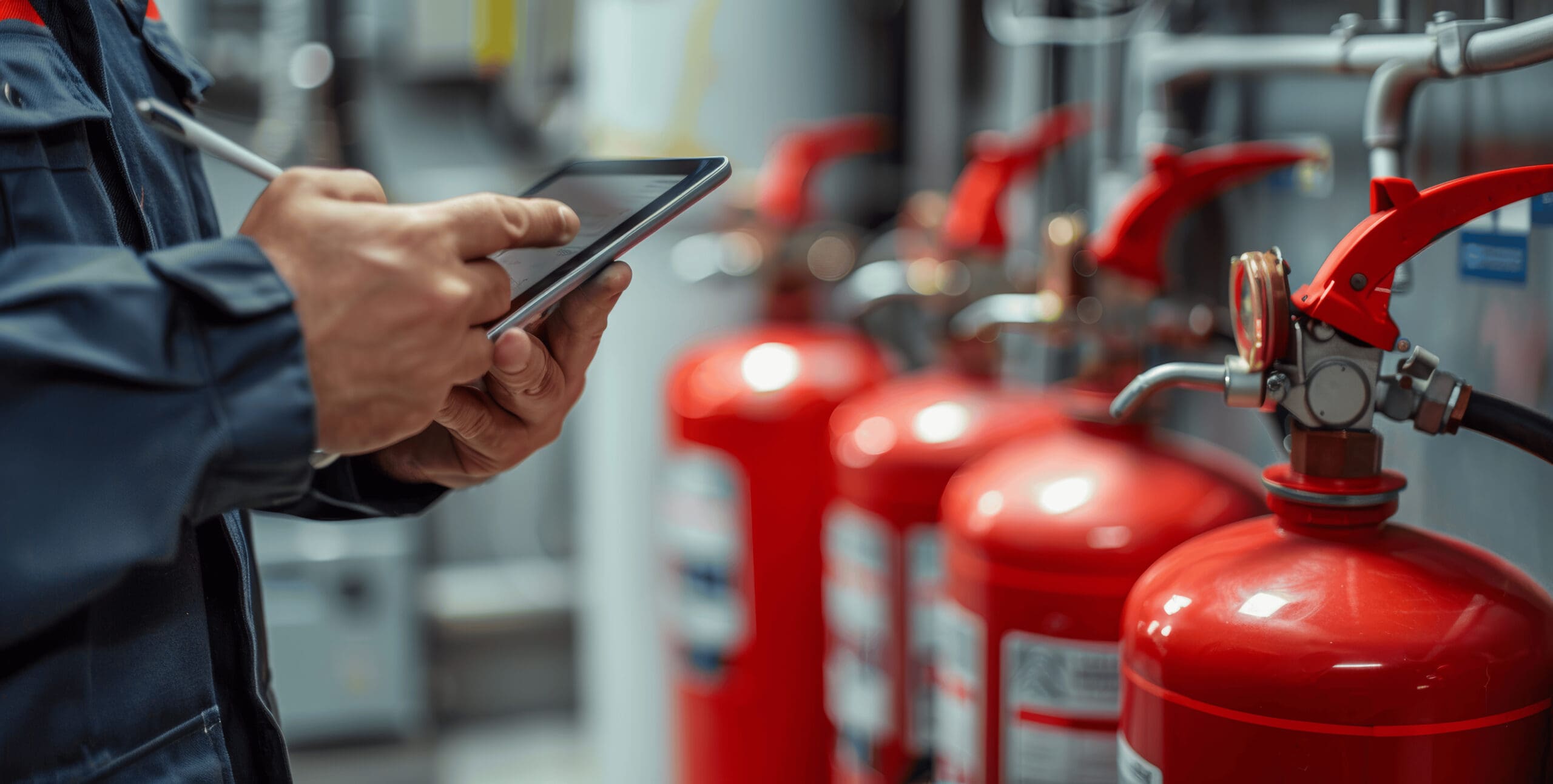 Fire risk assessment inspection of fire extinguishers