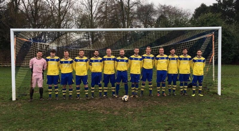 MC Plan & Site Services sponsor kit for Witchampton United Football Club